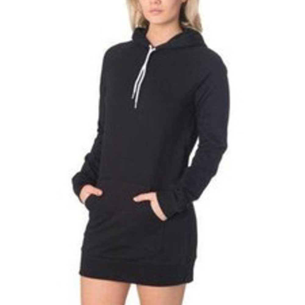American Apparel Classic Girl Hoodie Dress Large L
